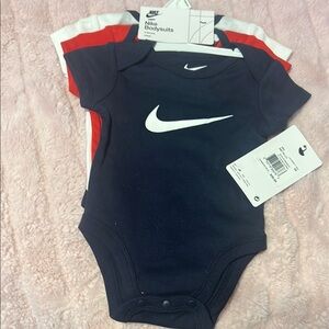 Nike Infant Bodysuit Set - Navy and Red